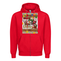 Red christmas north pole delivery Zipper Hoodie - Artiststas