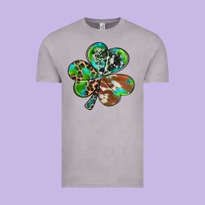 Western Shamrock Vintage Tee Designed By Ranaportraitstore