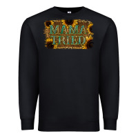 Black Sunflower Leopard Mama Tried Premium Sweatshirt - Jasminsmagicworld