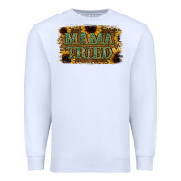 White Sunflower Leopard Mama Tried Premium Sweatshirt - Jasminsmagicworld