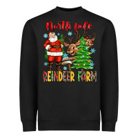 Black north pole reindeer farm Heavyweight Sweatshirt - Zillion Design Studio
