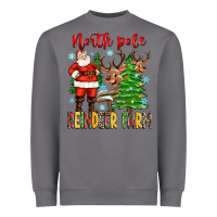 Storm north pole reindeer farm Heavyweight Sweatshirt - Zillion Design Studio
