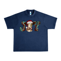 Navy christmas joy with heifer cow Urban Heavy Tee - RanaPortraitStore