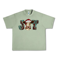 Oil Green christmas joy with heifer cow Urban Heavy Tee - RanaPortraitStore
