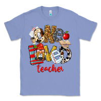 Colony Blue One Loved Teacher Classic Tee - FaDigitalArtStudio