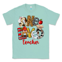 Seafoam One Loved Teacher Classic Tee - FaDigitalArtStudio