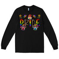 Black pride gnome Long Sleeve Tee - CowhideDigitalArt