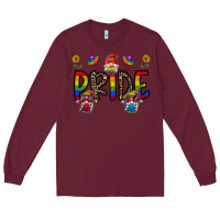 Burgundy pride gnome Long Sleeve Tee - CowhideDigitalArt