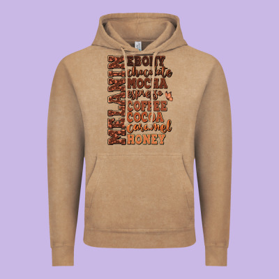 Vintage Hoodie Melanin shades of brown