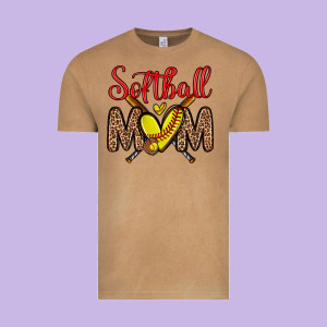 Softball Mom Vintage Tee Designed By Zillion Design Studio