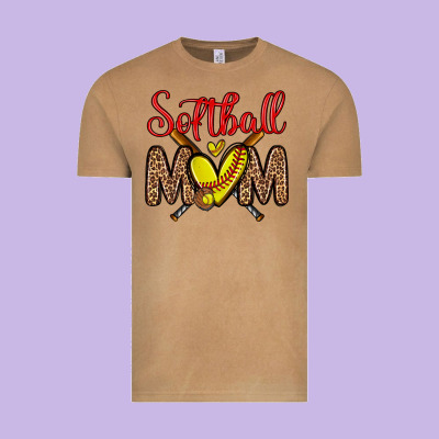 Softball Mom Vintage Tee Designed By Zillion Design Studio
