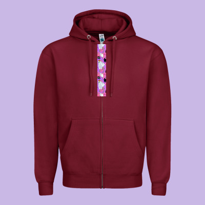 Halloween Key Fob Zipper Hoodie Designed By Bundleandbundleshop