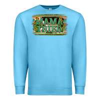 Ocean Blue Cowhide Serappe Sunflower Mama Tried Premium Sweatshirt - Jasminsmagicworld
