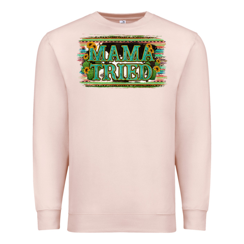 Cowhide Serappe Sunflower Mama Tried Premium Sweatshirt by Jasminsmagicworld | Teevron