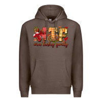 Coffee funny thanksgiving wine turkey family Premium Hoodie - MaliasSmallBusiness