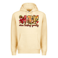 Pina Colada funny thanksgiving wine turkey family Premium Hoodie - MaliasSmallBusiness