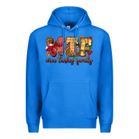 True Royal funny thanksgiving wine turkey family Premium Hoodie - MaliasSmallBusiness