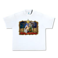 White merry christmas holy family Urban Heavy Tee - RanaPortraitStore