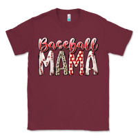 Burgundy baseball  mama Classic Tee - RacoonDesign