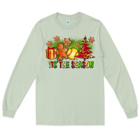 Matcha Tis The Season Christmas With Softball And Gingerbread Man Long Sleeve Tee - FaDigitalArtStudio
