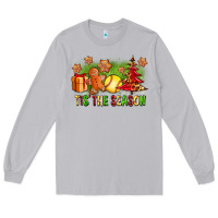 Tis The Season Christmas With Softball And Gingerbread Man Long Sleeve Tee | Teevron