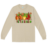 Mushroom Tis The Season Christmas With Softball And Gingerbread Man Long Sleeve Tee - FaDigitalArtStudio