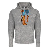 Cloud Rock Leopard heels black fashion girl Vintage Hoodie - RanaPortraitStore