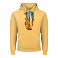 Vintage Mustard Leopard heels black fashion girl Vintage Hoodie - RanaPortraitStore