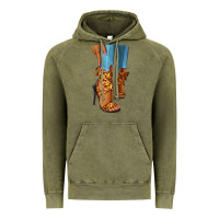 Vintage Olive Leopard heels black fashion girl Vintage Hoodie - RanaPortraitStore