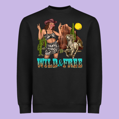 Heavyweight Sweatshirt wild and free