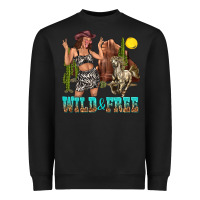 Black wild and free Heavyweight Sweatshirt - texasbilliewilder