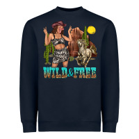 Navy wild and free Heavyweight Sweatshirt - texasbilliewilder