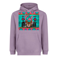 Lavender Western Bengal Cat Mom Heavyweight Hoodie - LillyAllenDesigns