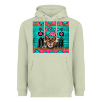 Matcha Western Bengal Cat Mom Heavyweight Hoodie - LillyAllenDesigns