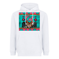 White Western Bengal Cat Mom Heavyweight Hoodie - LillyAllenDesigns