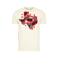 Vintage Arctic valentine' s day texas map with roses Vintage Tee - RanaPortraitStore