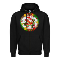 Black Christmas Pinata Ornament Zipper Hoodie - Artiststas