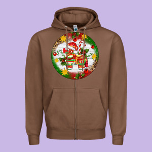 Christmas Pinata Ornament Zipper Hoodie Designed By Artiststas