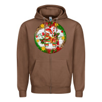 Chestnut Christmas Pinata Ornament Zipper Hoodie - Artiststas