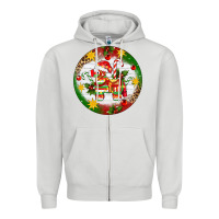 Dove Grey Christmas Pinata Ornament Zipper Hoodie - Artiststas