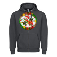 Smoke Christmas Pinata Ornament Zipper Hoodie - Artiststas