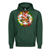 Sports Green Christmas Pinata Ornament Zipper Hoodie - Artiststas