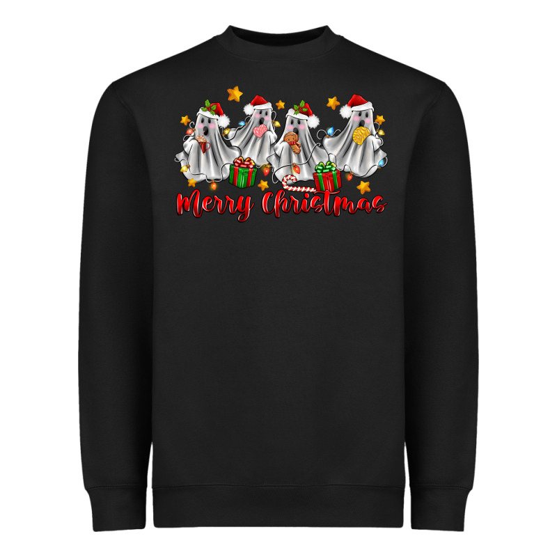 Merry Christmas Pantasmas Ghost Christmas Heavyweight Sweatshirt by Zillion Design Studio | Teevron
