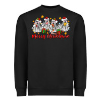 Black merry christmas pantasmas ghost christmas Heavyweight Sweatshirt - Zillion Design Studio