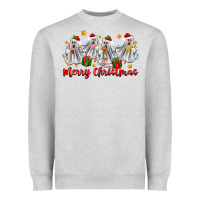 Heather Grey merry christmas pantasmas ghost christmas Heavyweight Sweatshirt - Zillion Design Studio