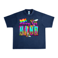 Navy always bee kind Urban Heavy Tee - Zillion Design Studio