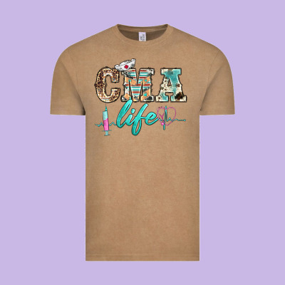 Western Nurse Cma Life Vintage Tee Designed By Barkaloodesign