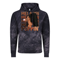 Cloud Black Melanin poppin' afro woman Vintage Hoodie - RanaPortraitStore