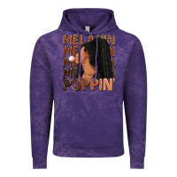 Cloud Purple Melanin poppin' afro woman Vintage Hoodie - RanaPortraitStore
