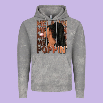 Vintage Hoodie Melanin poppin' afro woman